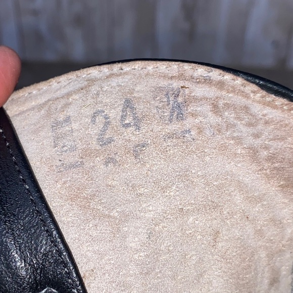 El Mexicano Women’s Cowboy Boots Black Ostrich Embroidered Leather Size 7.5 B - Picture 11 of 13